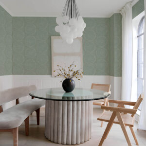 Salma Sage Medallion Wallpaper
