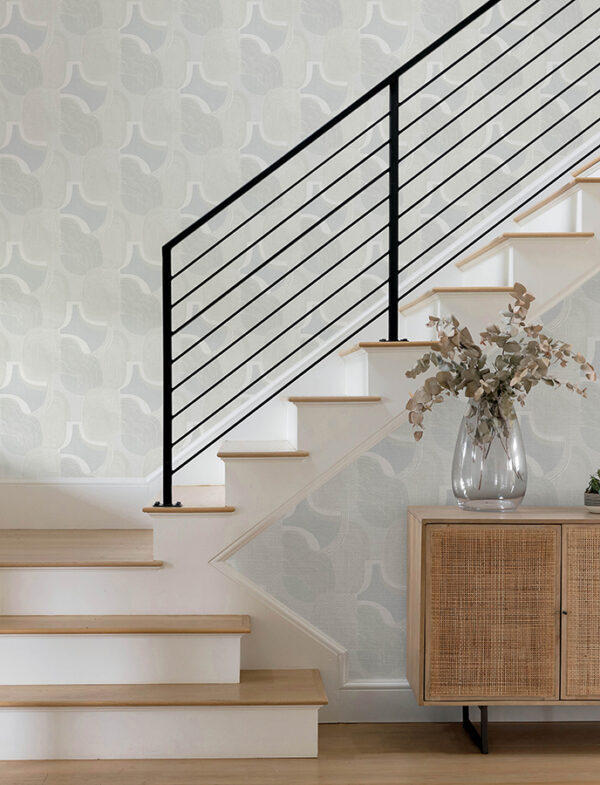 0091607 hollace sky blue geometric wallpaper
