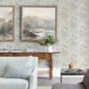 0091608 hollace sky blue geometric wallpaper
