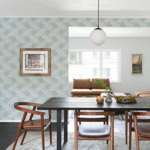 Presley Light Blue Tessellation Wallpaper