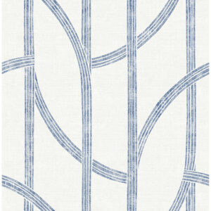 0091649 harlow indigo curved contours wallpaper