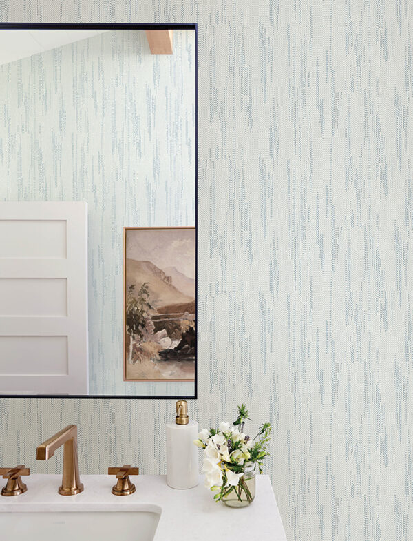 0091683 baris aqua stipple stripe wallpaper