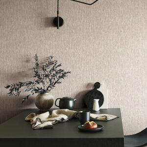 Corliss Blush Beaded Strands Wallpaper