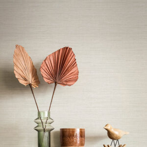 Sheehan Pearl Faux Grasscloth Wallpaper