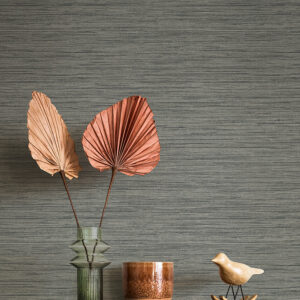 Sheehan Stone Faux Grasscloth Wallpaper