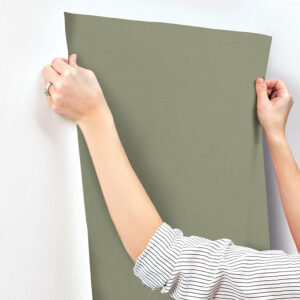 Parget Skog Olive Textured Wallpaper