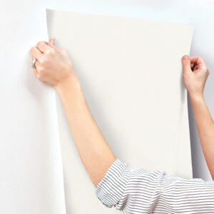 Parget Snovit White Textured Wallpaper