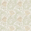 0091914 anemone light green floral trail wallpaper
