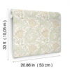 0091915 anemone light green floral trail wallpaper