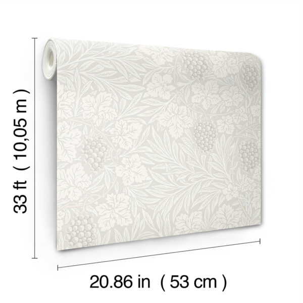 0091974 vine white woodland fruits wallpaper