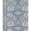 0092005 african marigold blue floral wallpaper