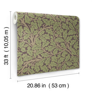 Oak Tree Plum Leaf Wallpaper