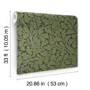 Oak Tree Black Leaf Wallpaper