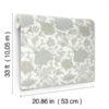 0092039 cray light green floral trail wallpaper