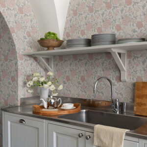 Cray Pink Floral Trail Wallpaper