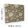 0092055 cray plum floral trail wallpaper