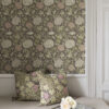 0092056 cray plum floral trail wallpaper