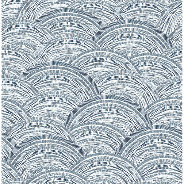 0093127 encircle indigo geometric wallpaper
