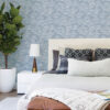 0093131 encircle indigo geometric wallpaper