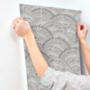 0093154 encircle black geometric wallpaper