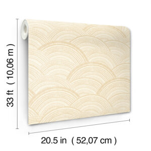 Encircle Yellow Geometric Wallpaper