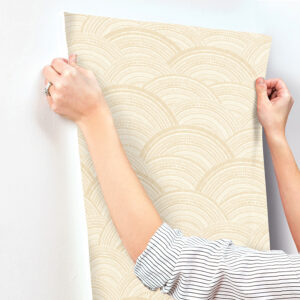 Encircle Yellow Geometric Wallpaper