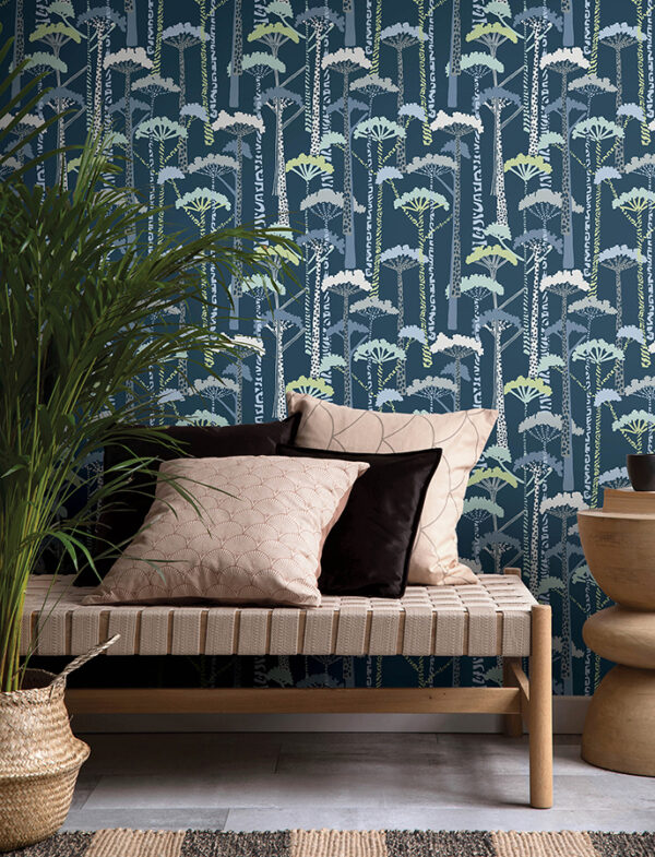 0093188 unify indigo forest wallpaper