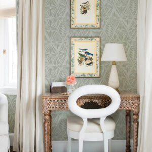 Urbane Sage Diamonds Wallpaper