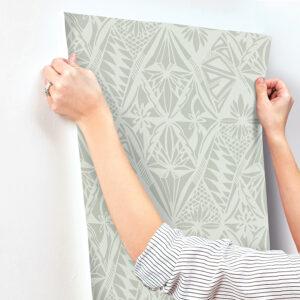 Urbane Sage Diamonds Wallpaper