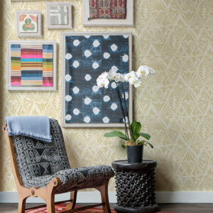 Urbane Yellow Diamonds Wallpaper