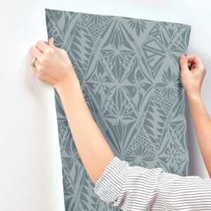 Urbane Denim Diamonds Wallpaper
