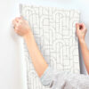 0093294 integrity grey arched outlines wallpaper
