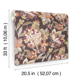 Valdivian Honey Floral Wallpaper