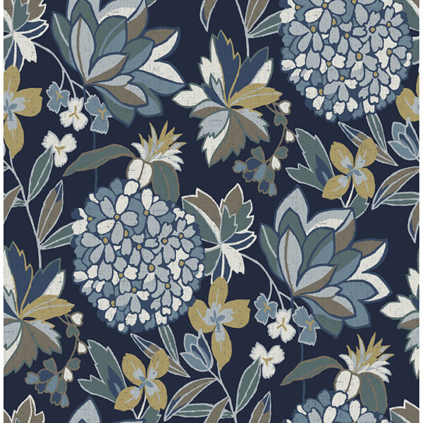 0093323 valdivian indigo floral wallpaper