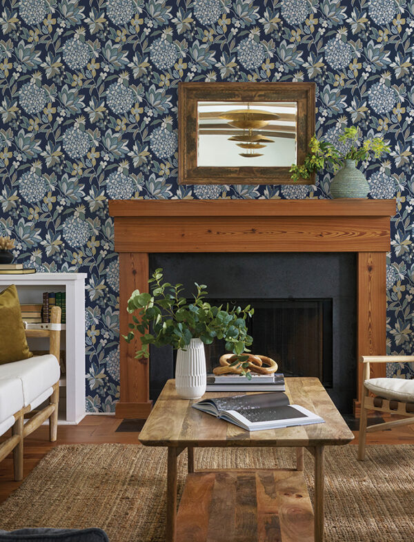 0093327 valdivian indigo floral wallpaper