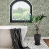 0093348 rhythmic sage leaf wallpaper