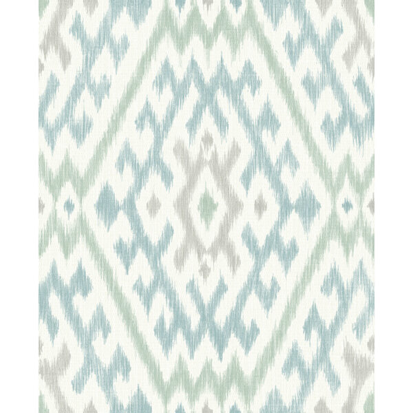 0093379 solola aqua ikat wallpaper