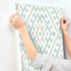 0093385 solola aqua ikat wallpaper