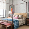 0093446 jacaranda light blue tropical trail wallpaper