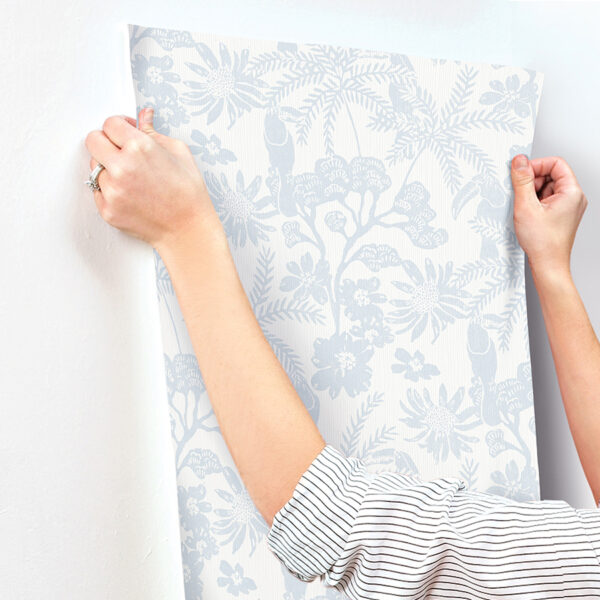 0093448 jacaranda light blue tropical trail wallpaper