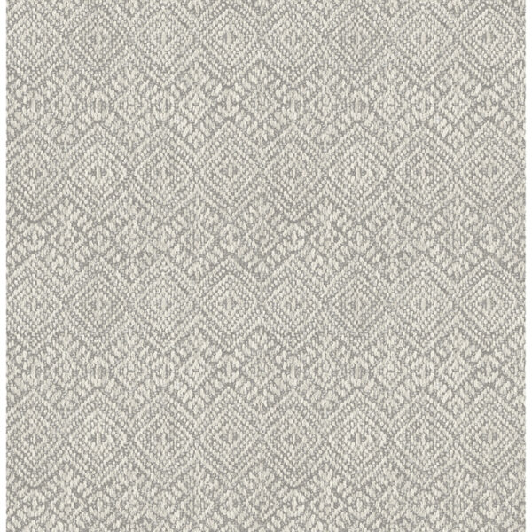 0093505 gallivant grey woven geometric wallpaper