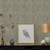 0093516 gallivant black woven geometric wallpaper