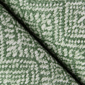 Gallivant Green Woven Geometric Wallpaper