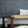 0093552 exhale indigo woven faux grasscloth wallpaper