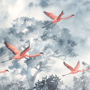 Flamingos in the Sky