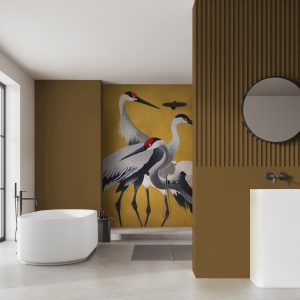 Yellow Cranes