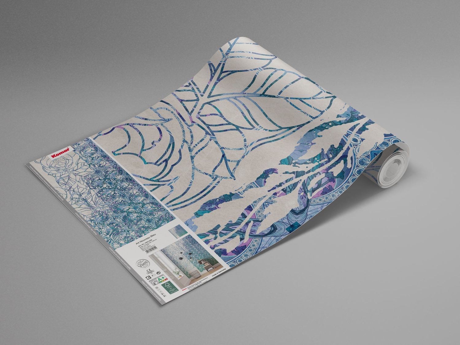 Art Nouveau Bleu