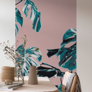 Monstera Rose Panel