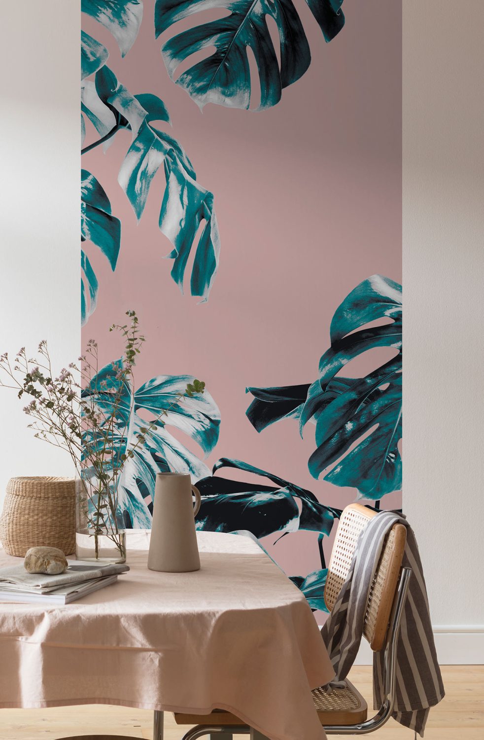 Monstera Rose Panel