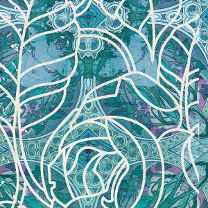 Art Nouveau Bleu